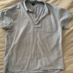J. Crew light blue linen shirt